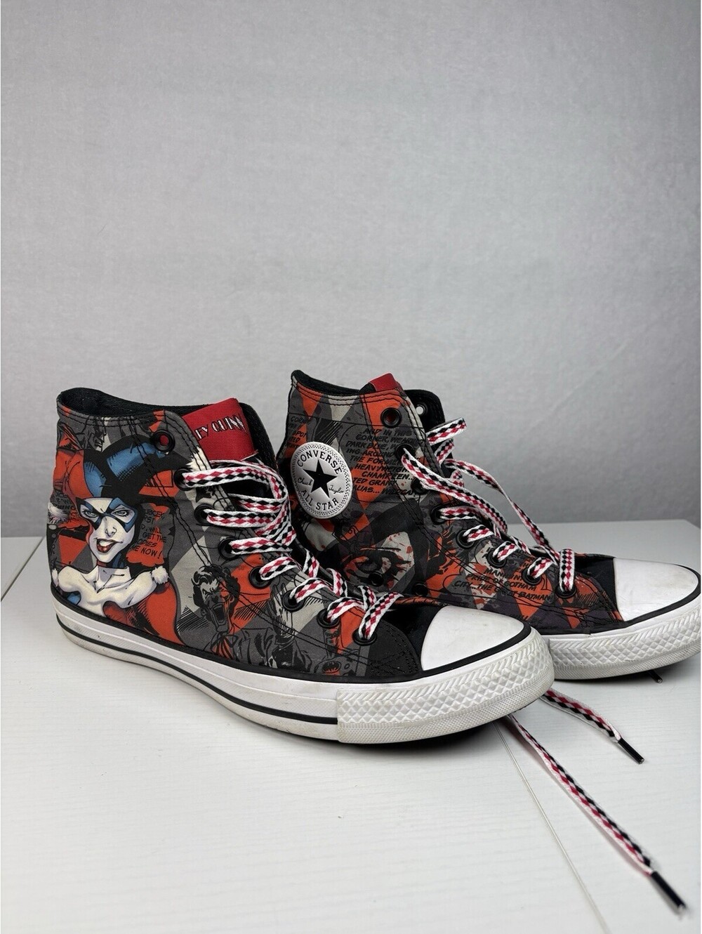 Converse Chuck Taylor All Star DC Comics HARLEY QUINN High Top Men’s 8/Womens 10